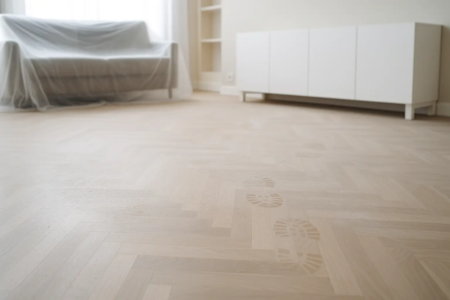 Byggdam vid renovering hemma