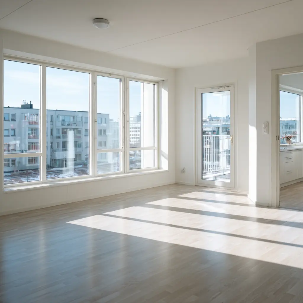 Luftig, nystädad lägenhet