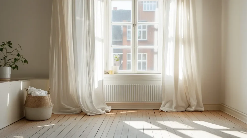 Vårstädat vardagsrum